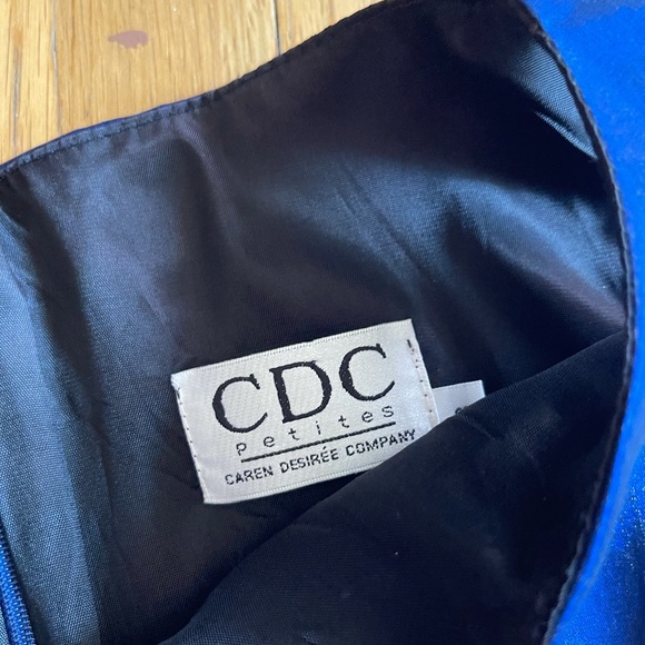 90s Y2K Blue Glitter Iridescent Mini Dress - Picture 5 of 10